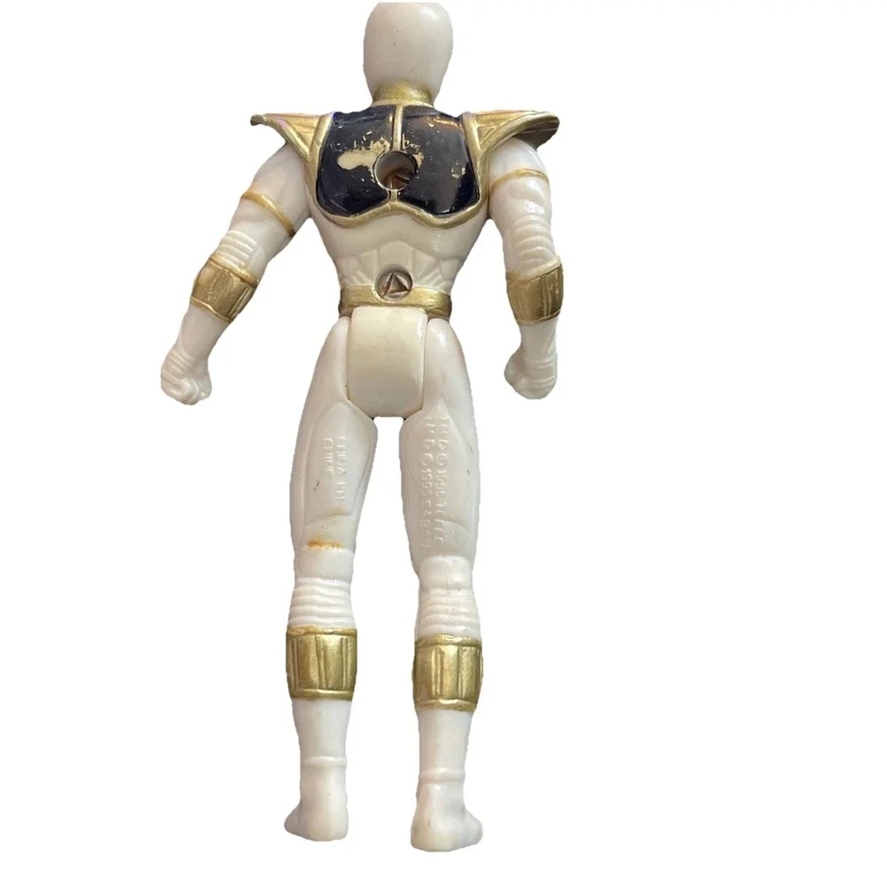 1995 Saban Mighty Morphin Power Rangers White Ranger 4 Inch Action Figure Toy